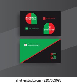 Modern Business Card Design, Card Design Template, Photos and Vector Standard Template
