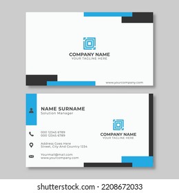 Modern business card design template. decoration name card design