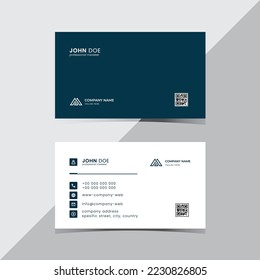 Modern business card design template for corporate, business, branding identity, or personal