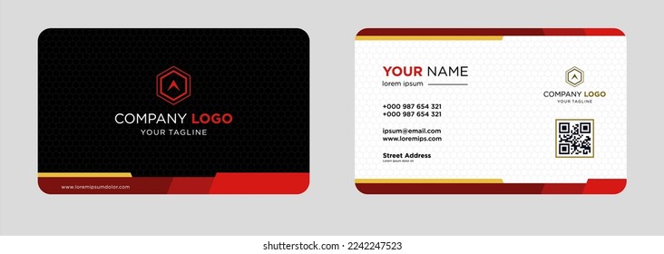 Modern business card design template