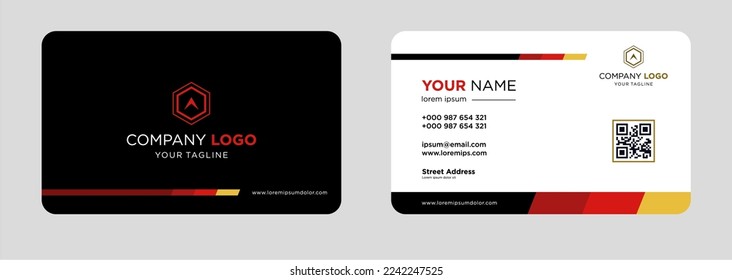 Modern business card design template