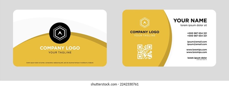 
Modern business card design template