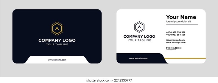 
Modern business card design template