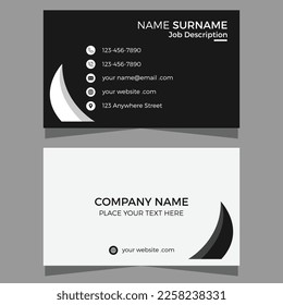 Modern Business Card Design Template Vector