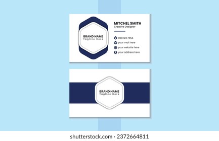 Modern business card design  template. EPS file.