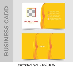 Modern business card design template.