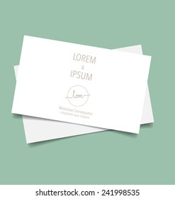 Modern business card design template