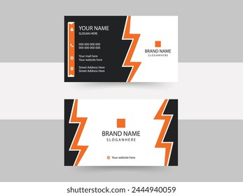 modern business card design Business Card Template Design Abstract Modern Icon Color for Luxury Presentation of Simple Corporate Identity Concept.