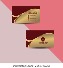 Modern business card design template