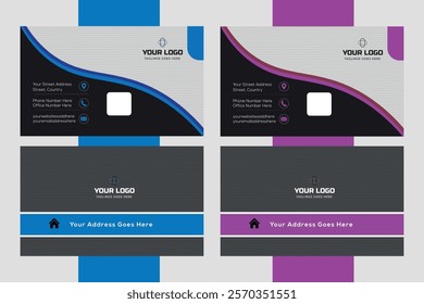 Modern Business Card Design Template | Professional, Customizable Layout for Corporate, Personal, and Creative Use | Print-Ready.