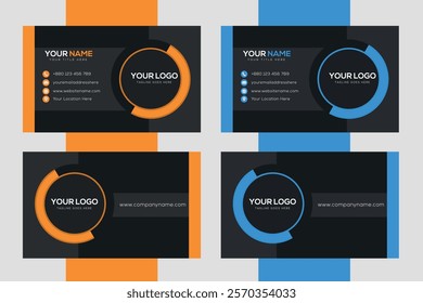 Modern Business Card Design Template | Professional, Customizable Layout for Corporate, Personal, and Creative Use | Print-Ready