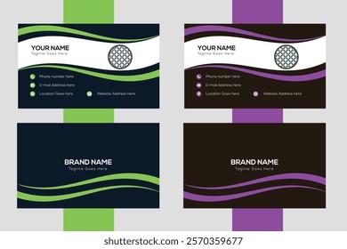 Modern Business Card Design Template | Professional, Customizable Layout for Corporate, Personal, and Creative Use | Print-Ready.