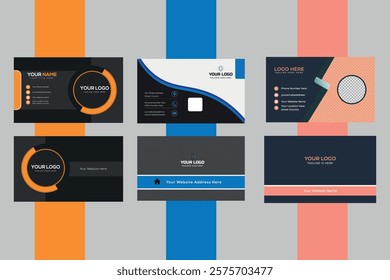 Modern Business Card Design Template | Professional, Customizable Layout for Corporate, Personal, and Creative Use | Print-Ready.