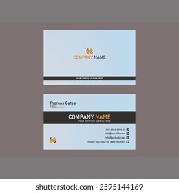 Modern Business Card Design Template for Professional man