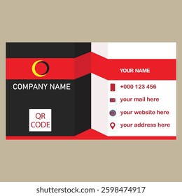 Modern business card design, business card template, personal visiting card, vector illustration