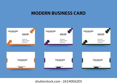 Modern business card design template