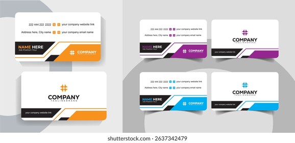 Modern Business Card Design Template for Corporate and Personal Branding