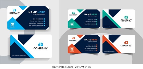 Modern Business Card Design Template for Corporate and Personal Branding