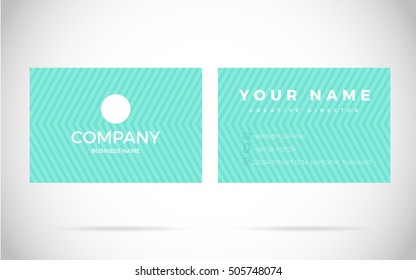 Modern Business card Design Template. Vector Elements with text