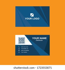 Modern Business card design vector, stock image.