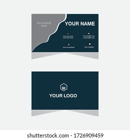 Modern business card design vector