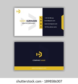 modern Business card design, vector image.