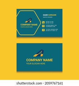 diseño moderno de tarjetas de visita, vector ai.