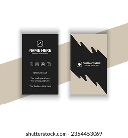 Modern business card design vector template 