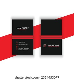 Modern business card design vector template 