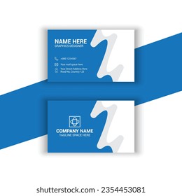 Modern business card design vector template 