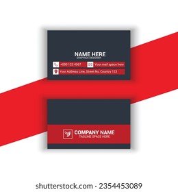 Modern business card design vector template 