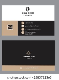 Modern business card design vector template