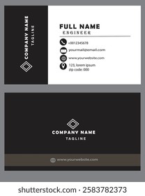 Modern business card design vector template