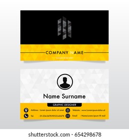 Modern business card design,creative template vector.