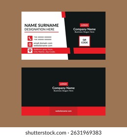 Modern Business Card Layout. Creative Layout Display for Promotional Campaign.