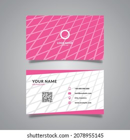 modern business card with line pattern texture design vector graphic