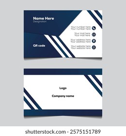 Modern business card mockup and template.