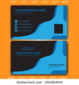 Modern Business Card (Nice Colorful) Graphic Design Vector Template