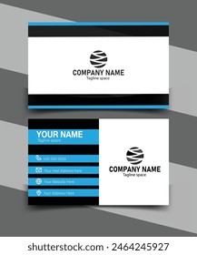 Modern Business Card, Personal Business Card With Company Logo, Creative And Clean Double-sided Business Card Template