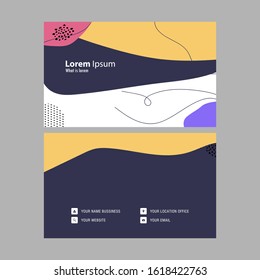 Modern business card posters, Waves of colorful liquid flow. Cool gradient shape composition, vector cover design.