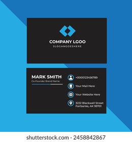 modern business card, professional business card 