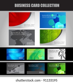 modern business card set