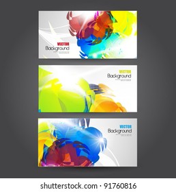 modern business card set