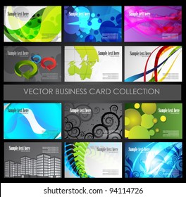 modern business card set