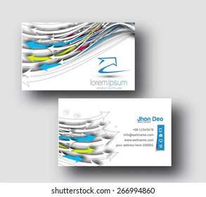 Modern Business Card Set Template.