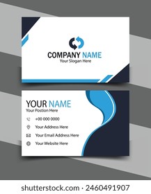Modern  Business Card, Simple And Creative Modern Business Card, Professional And Corporate Business Card Template