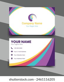 Modern Business Card, Simple And Creative Modern Business Card, Professional And Corporate Modern Card Template