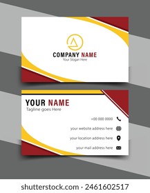Modern Business Card, Simple And Creative Business Card, Professional And Corporate Business Card Template