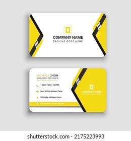 Modern business card. Simple business card design. Creative and elegant business card design. Simple business card template
