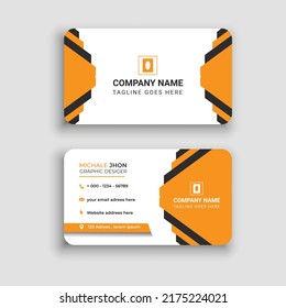 Modern business card. Simple business card design. Creative and elegant business card design. Simple business card template